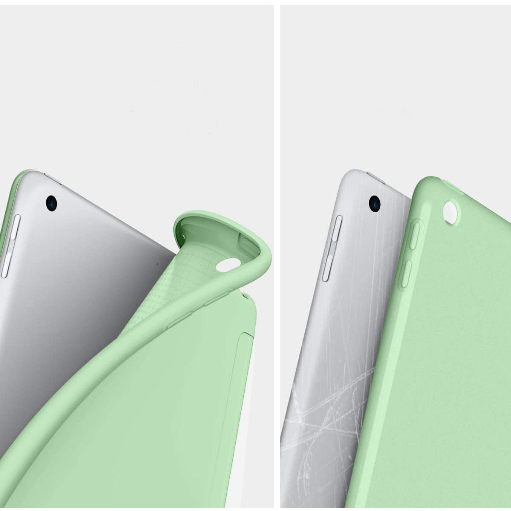 Чохол до планшета BeCover Tri Fold Soft TPU Silicone Apple iPad 9.7 2017/2018 A1822/A1823/A1893/A1954 Green (706878) - зображення 3