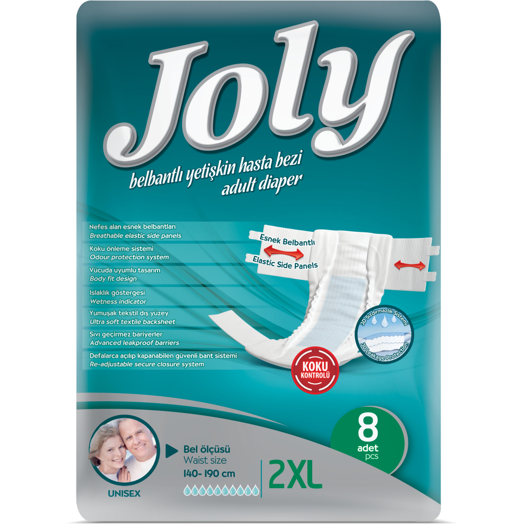 Підгузки для дорослих Joly 5 Extra-Extra Large 8 шт (8690536844920) - зображення 1