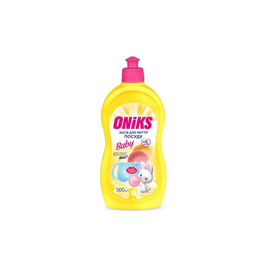 Засіб для ручного миття посуду Oniks Baby Hubba Bubba 500 г (4820191761001) - зображення 1