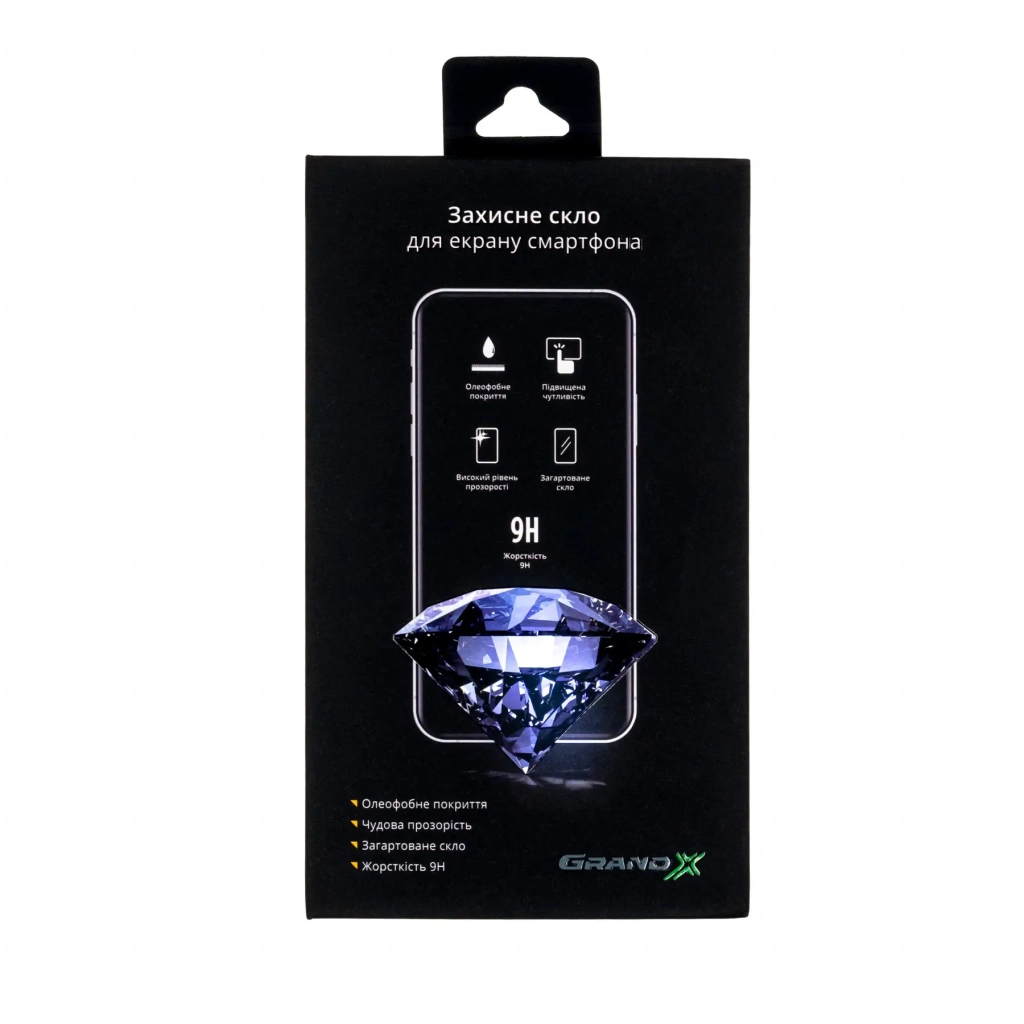 Скло захисне Grand-X Apple iPhone 12 mini black (CAIP12MB) - зображення 1