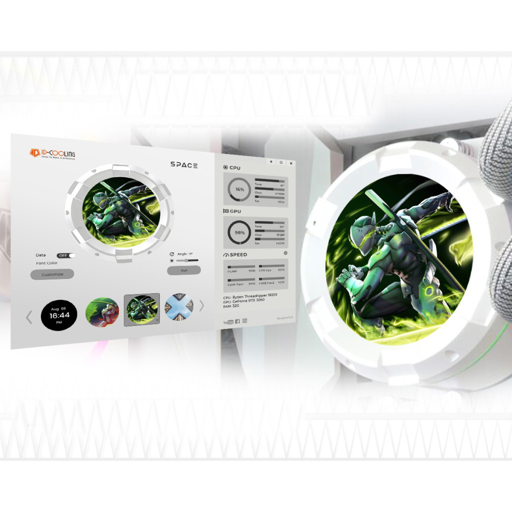 Система рідинного охолодження ID-Cooling SL360 WHITE - зображення 9