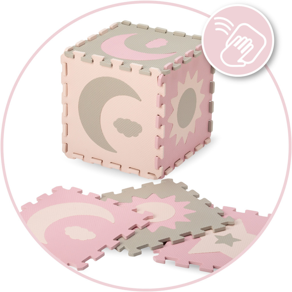 Дитячий килимок MoMi пазл Nebe 90 х 90 cм Pink (AKCE00030) - зображення 5