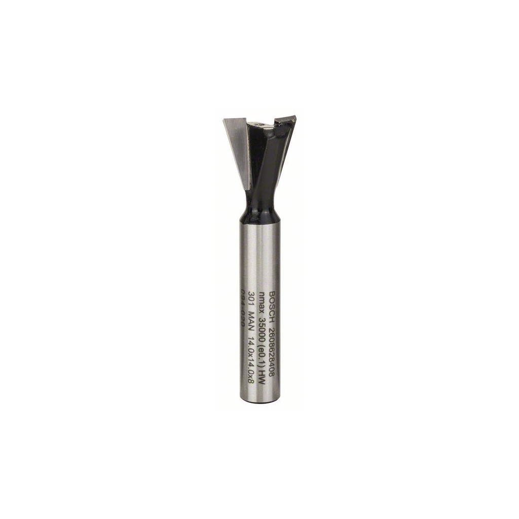 Фреза Bosch Professional пазова ЛГ, Std, S8, D14, L14 15° (2.608.628.408) - зображення 2