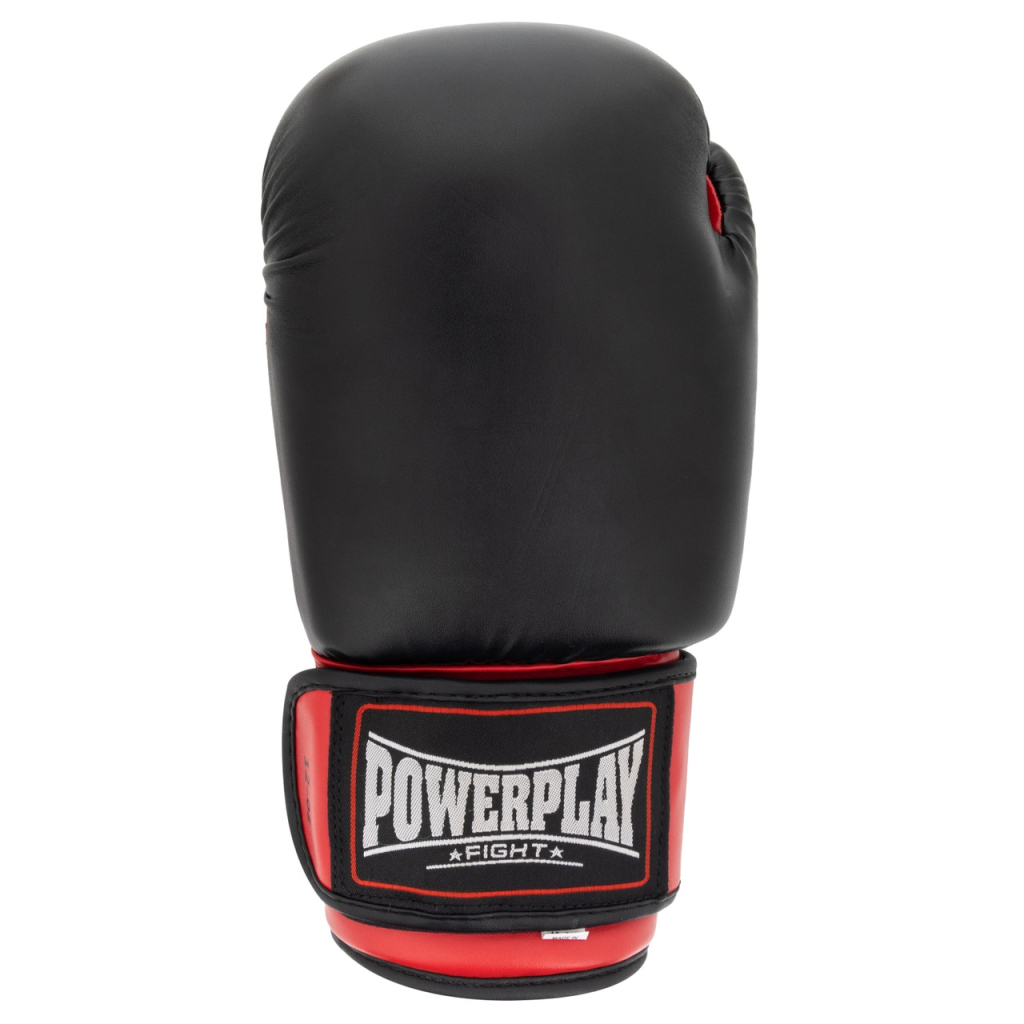 Боксерські рукавички PowerPlay 3004 Classic Чорно-Червоні 12 унцій (PP_3004_12oz_Bl/Red) - зображення 2