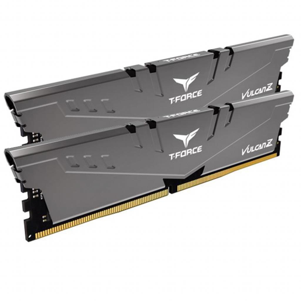 Модуль пам'яті для комп'ютера DDR4 16GB (2x8GB) 3200 MHz T-Force Vulcan Z Gray Team (TLZGD416G3200HC16CDC01) - зображення 2