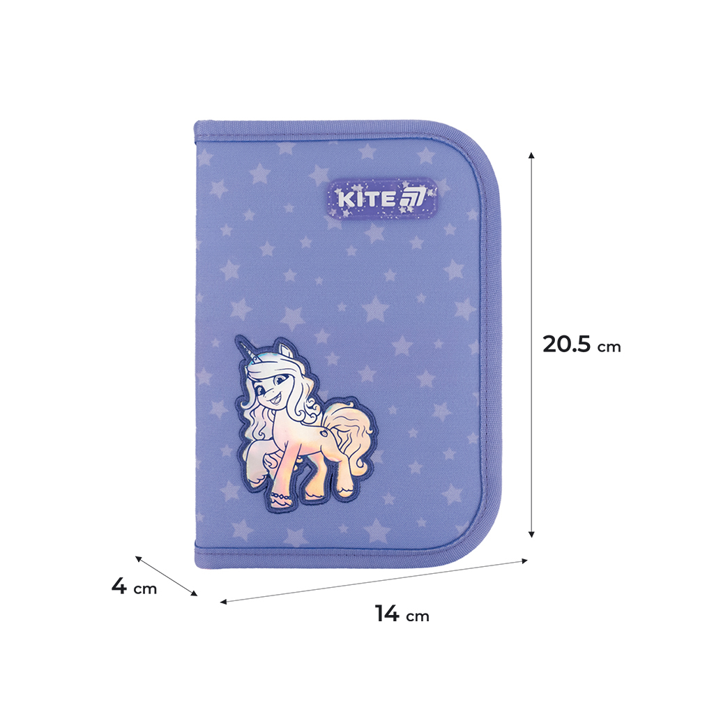 Пенал Kite 622 My Little Pony, 1 відділення, 2 відвороти (LP25-622) - изображение 2