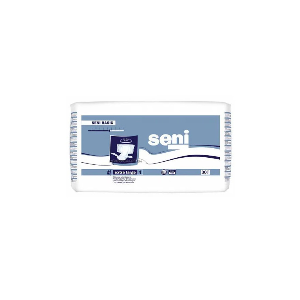 Підгузки для дорослих Seni Basic Extra Large 30 шт (5900516693817) - зображення 1