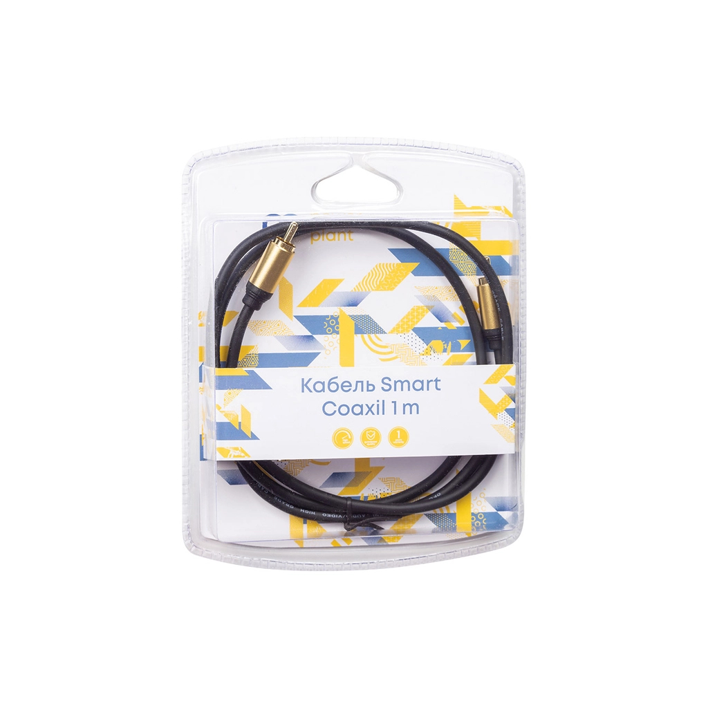 Кабель мультимедійний 1xRCA M to 1xRCA M 1.0m PowerPlant (CA911752) - изображение 3