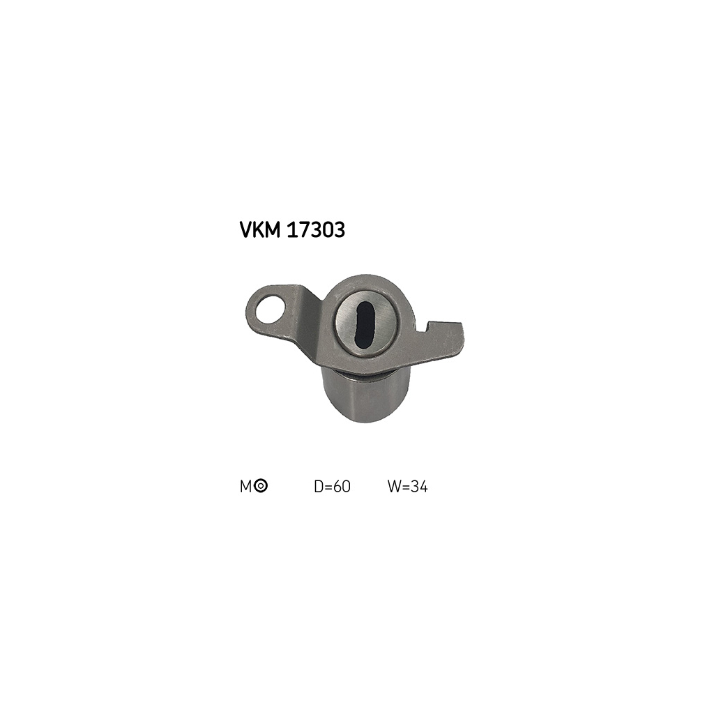Ролик натягувача ременя SKF VKM 17303 - зображення 2