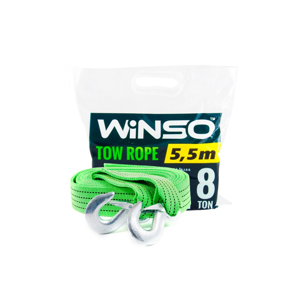 Трос буксирувальний WINSO 8т, 5,5м (138050) - зображення 3