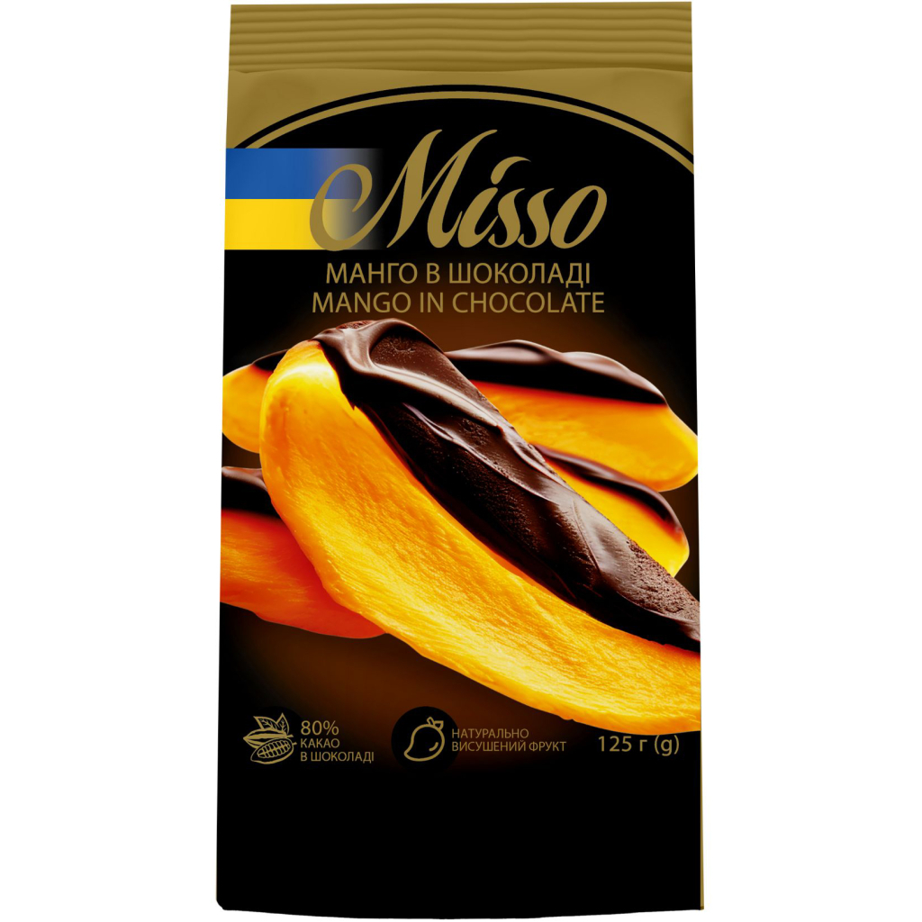 Сухофрукти Misso Манго в шоколаді 125 г (4820232570555) - зображення 1