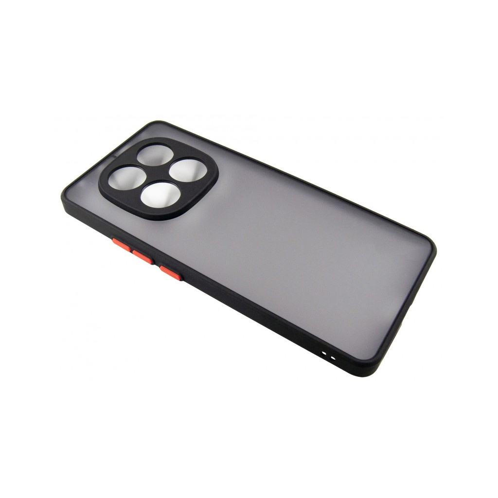Чохол до мобільного телефона Dengos Matte Xiaomi Redmi Note 14 Pro (Black) (DG-TPU-MATT-156) - зображення 3