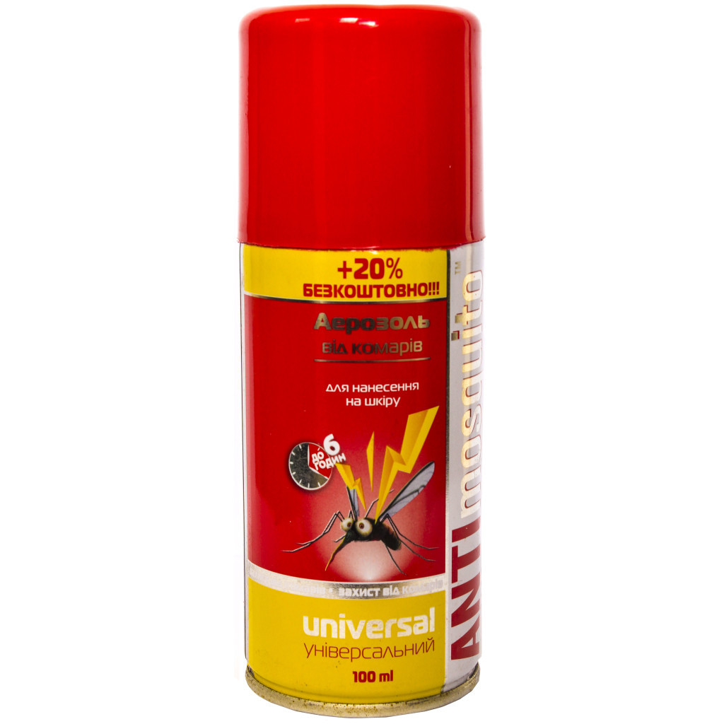 Аерозоль від комах Anti mosquito 120 мл (4820055140041) - зображення 1