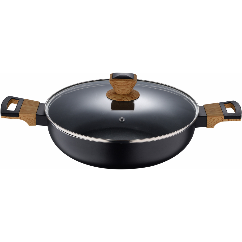 Сотейник Bergner Earth black з кришкою 28 см (BG-32038-BK) - зображення 2