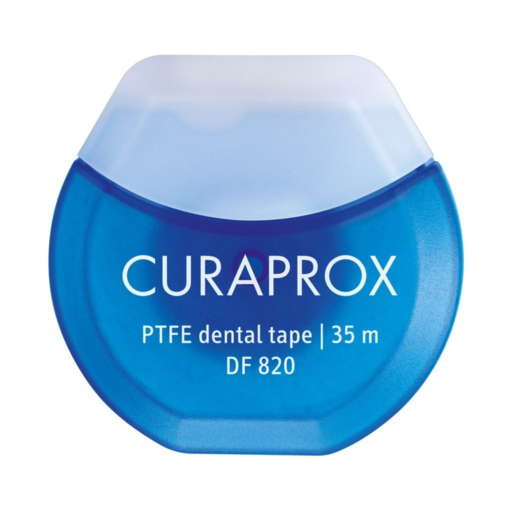 Зубна нитка Curaprox Тефлонова з хлоргексидином 35 м (7612412428254) - зображення 1