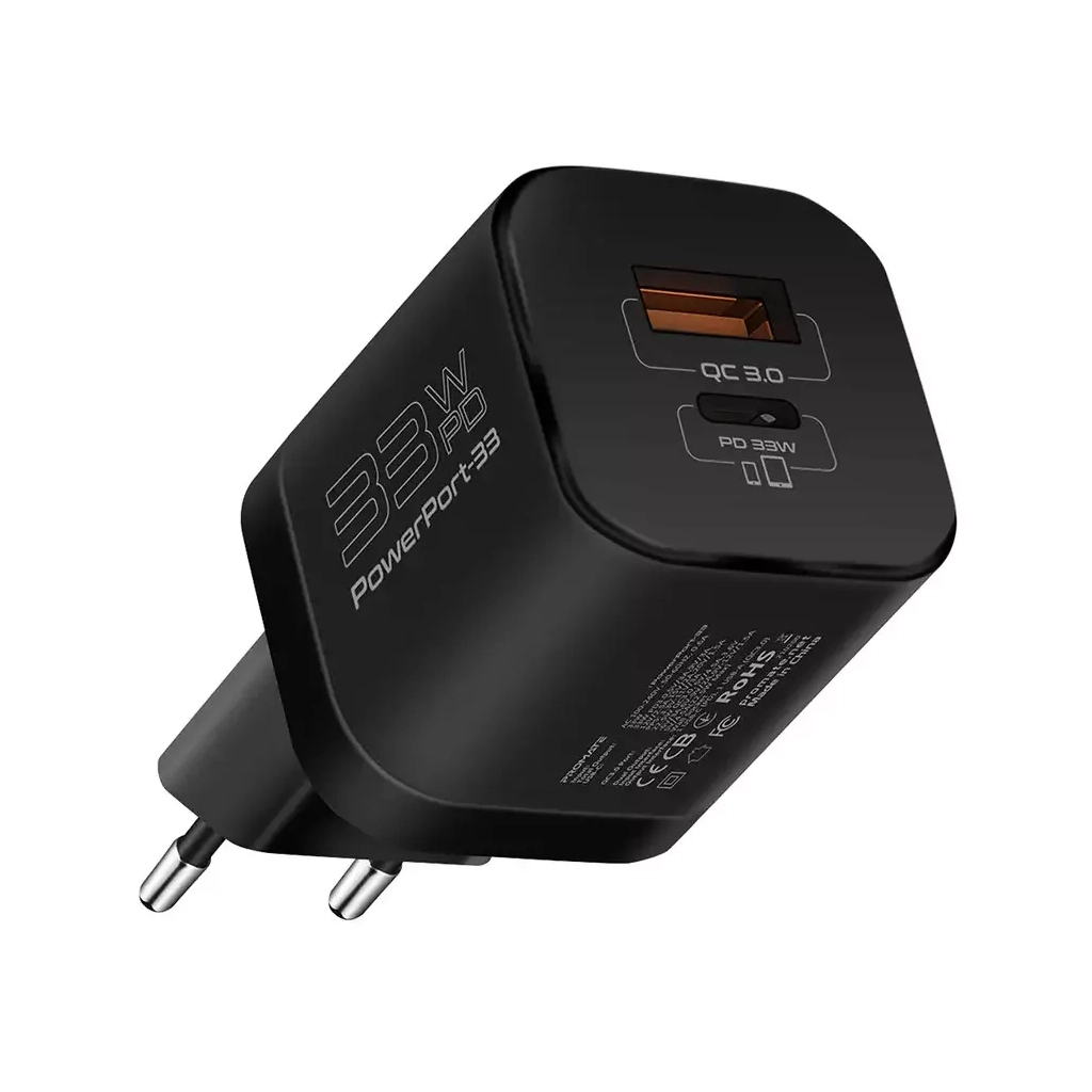 Зарядний пристрій Promate powerport-33.black - зображення 1