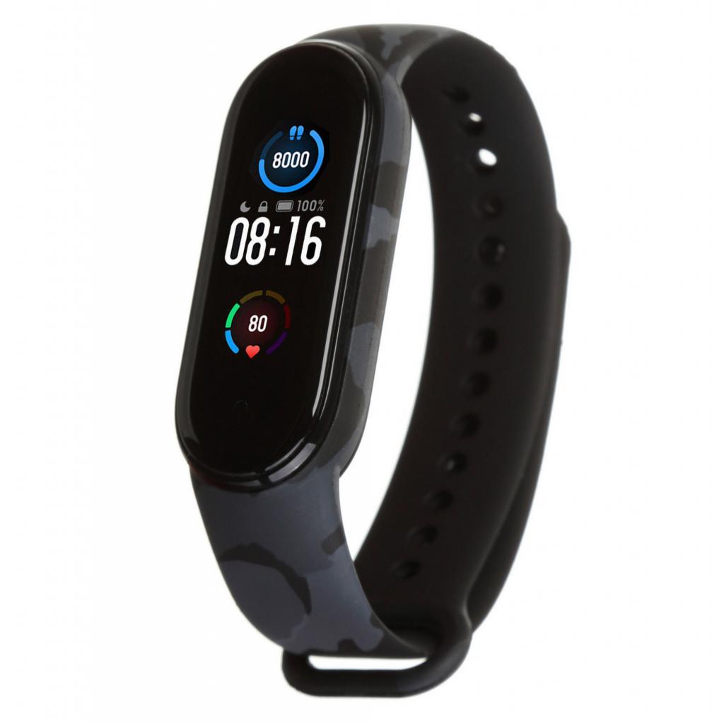 Ремінець до фітнес браслета Armorstandart для Xiaomi Mi Band 5 Khaki Grey (ARM57017) - зображення 1