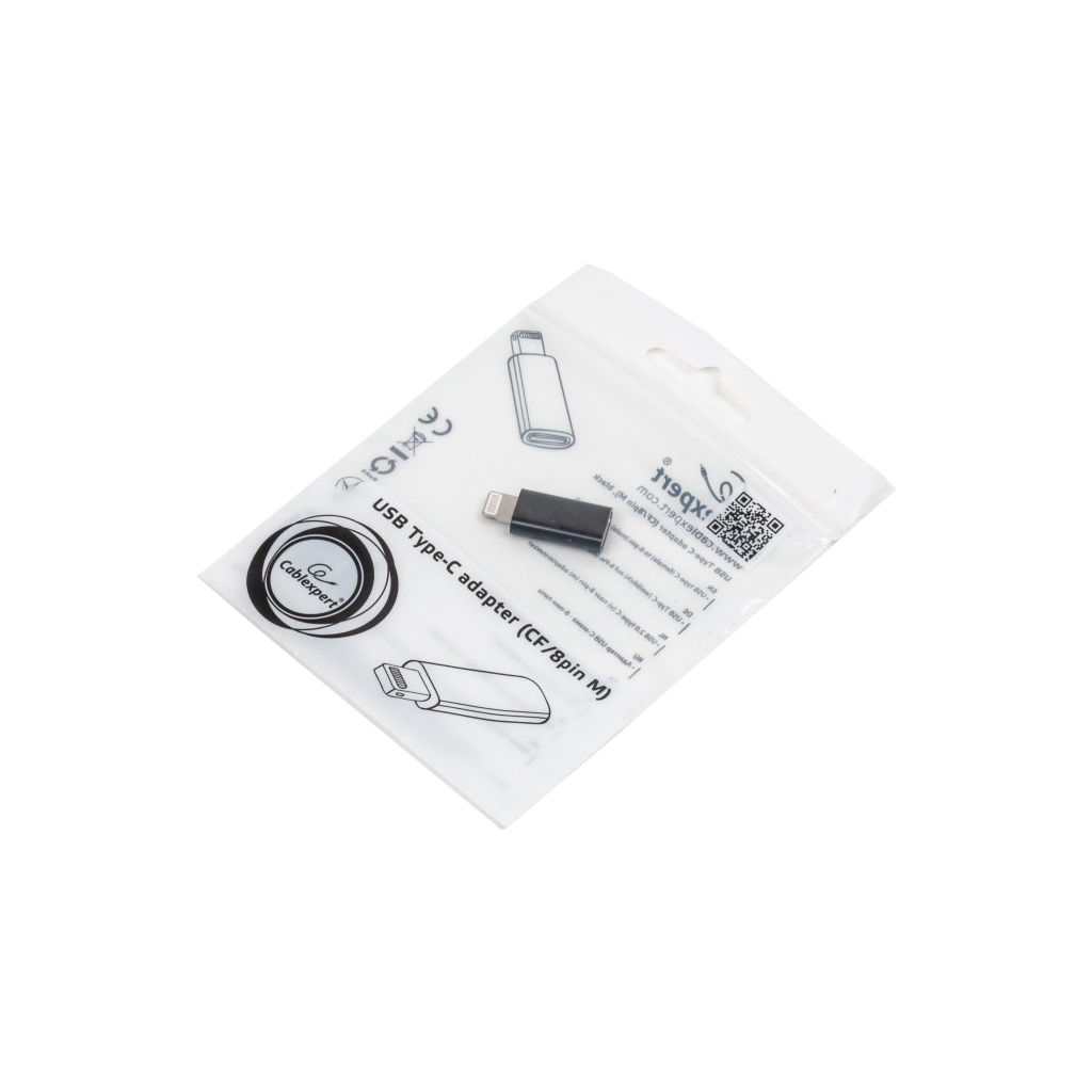 Перехідник USB Lightning (Type-C USB розетка) Cablexpert (A-USB-CF8PM-01) - зображення 3