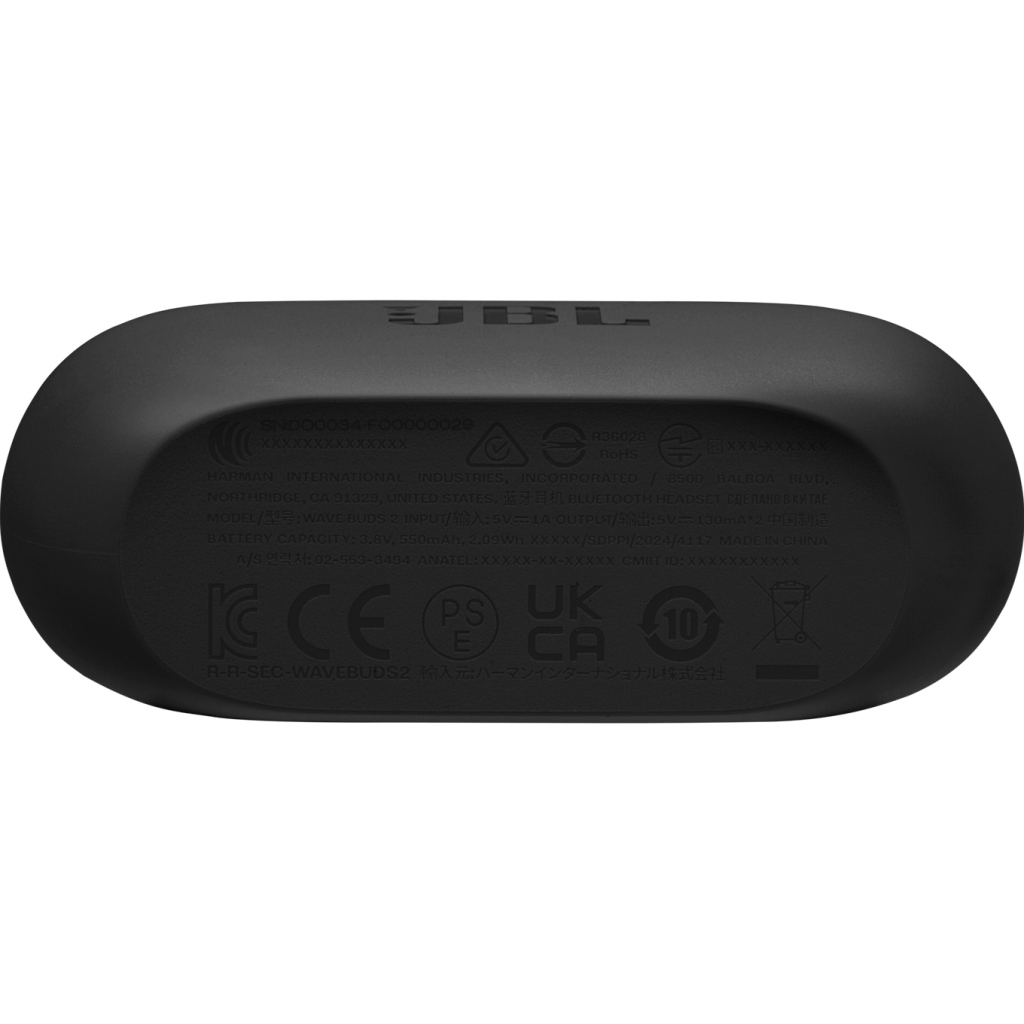 Навушники JBL Wave Buds 2 Black (JBLWBUDS2BLK) - зображення 7