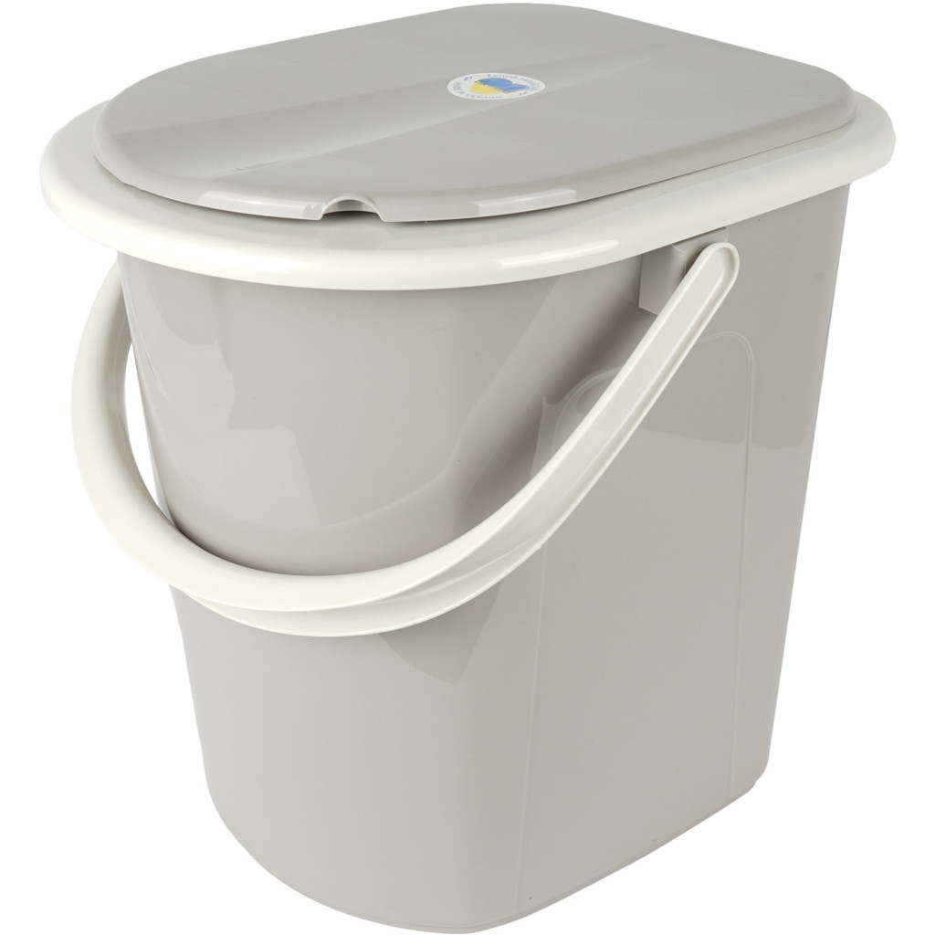 Відро-туалет Алеана Какао/біла троянда 22 л (алн 171096/какао/біла роза) - изображение 2