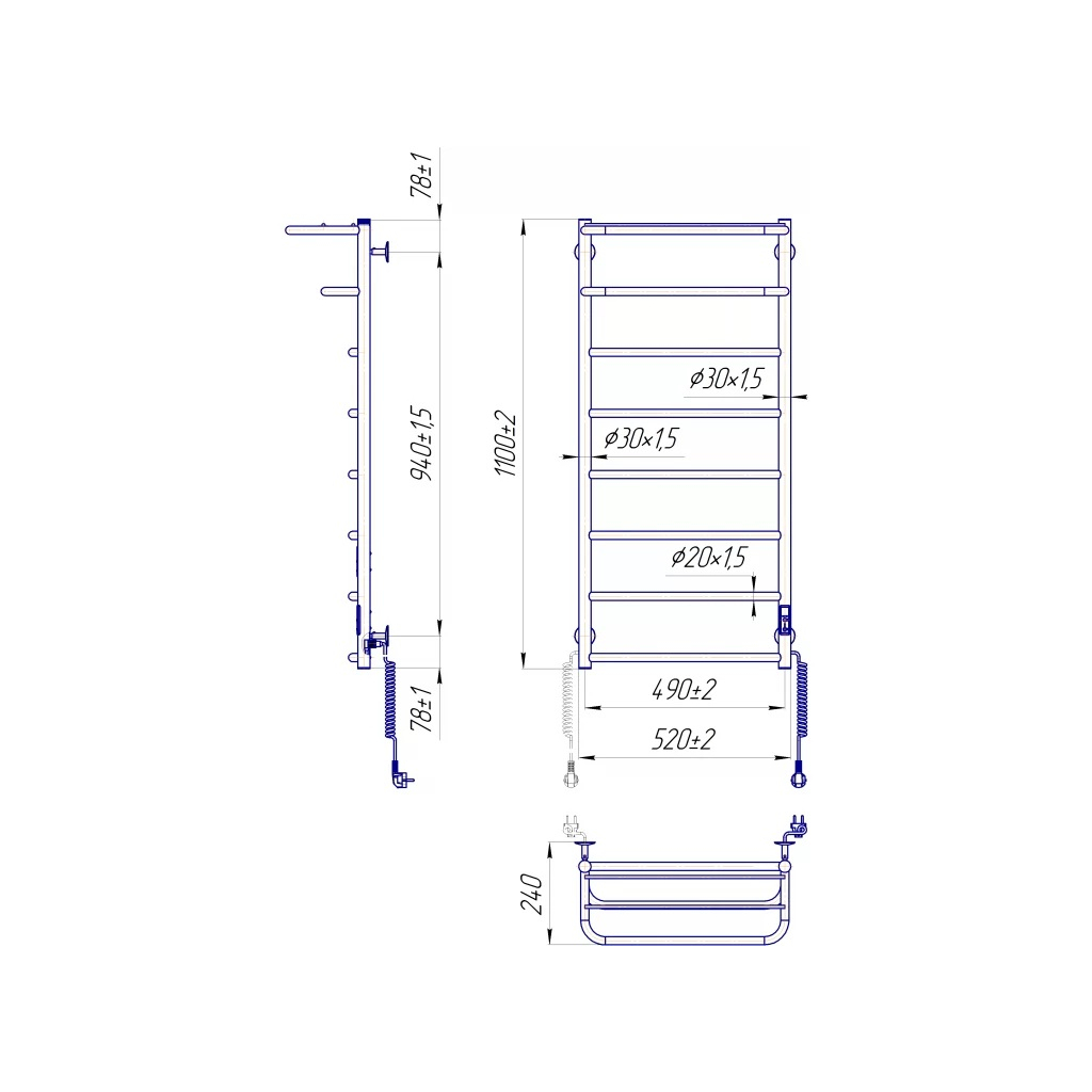 Сушарка для рушників MARIO Hotel-І (2.3.6204.11.P) - изображение 4