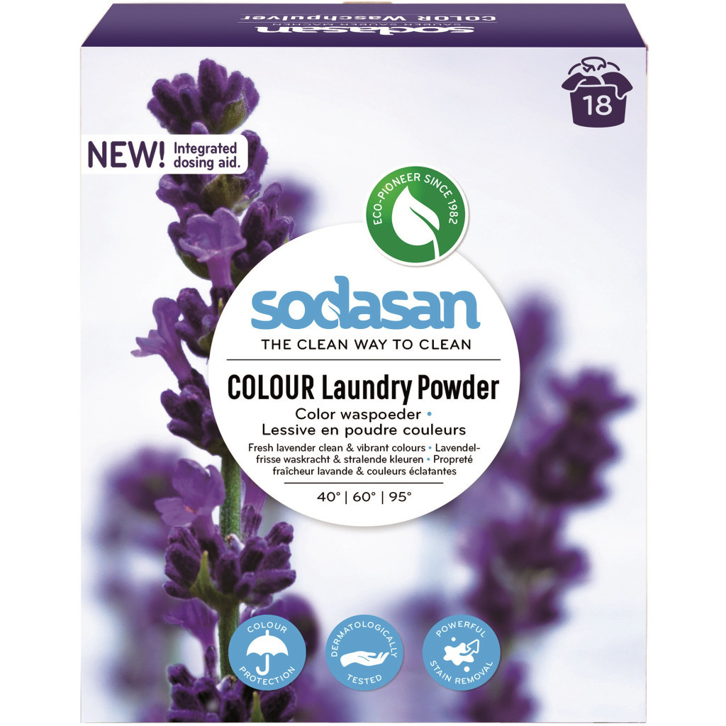 Пральний порошок Sodasan Compact для кольорових і чорних речей з пом'якшувачем 1 кг (4019886050708) - зображення 2