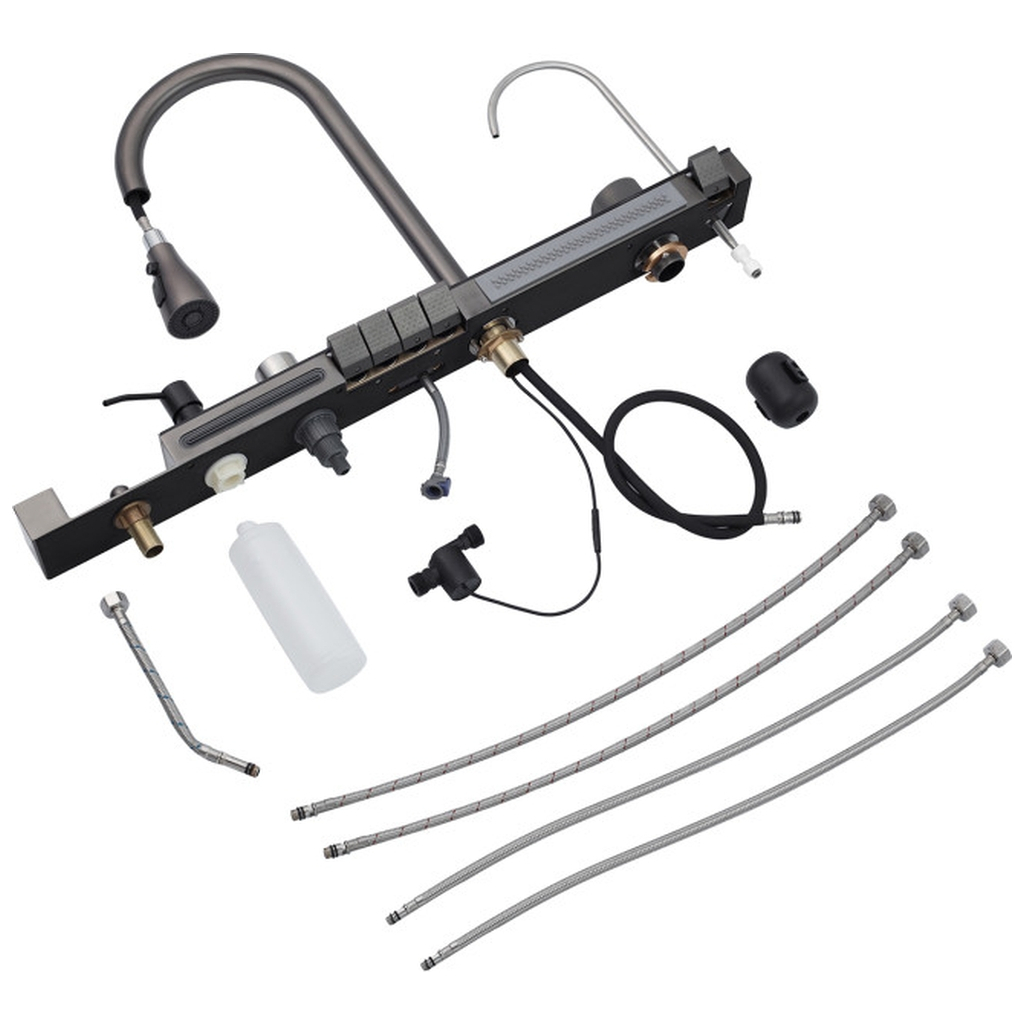 Мийка кухонна Kroner SchwarzeSET7546ARTHM (CV033375) - зображення 8