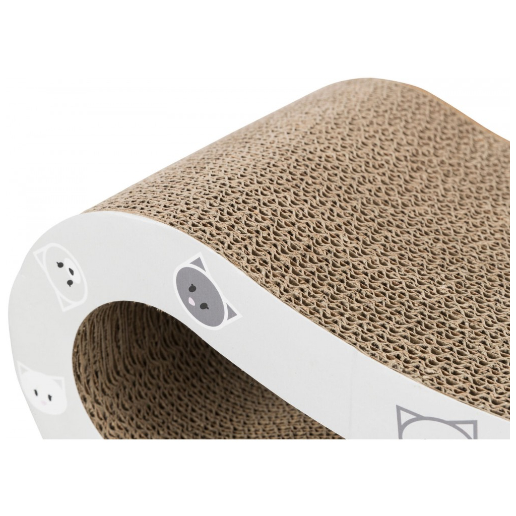 Дряпка (кігтеточка) для котів Trixie «Mimi» картонна з м'ятою 48×16×22 см (сіра) (4011905480022) - зображення 3