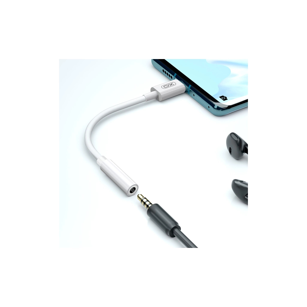 Перехідник USB-C to 3.5mm F XO (NB-R161.white) - зображення 4