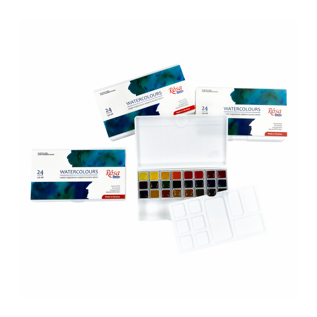 Акварельні фарби Rosa Studio 24 кольори (4823098541622) - изображение 6