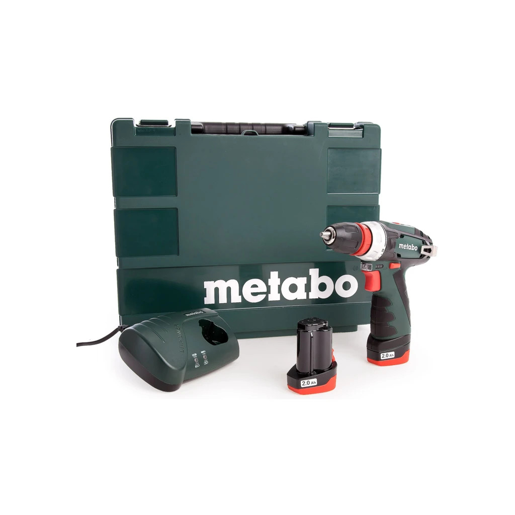 Шуруповерт Metabo PowerMaxx BS Quick Basic 12В, 2х2Ah, 17·34Нм, 0-360·0-1400 об/хв (600156500) - зображення 2