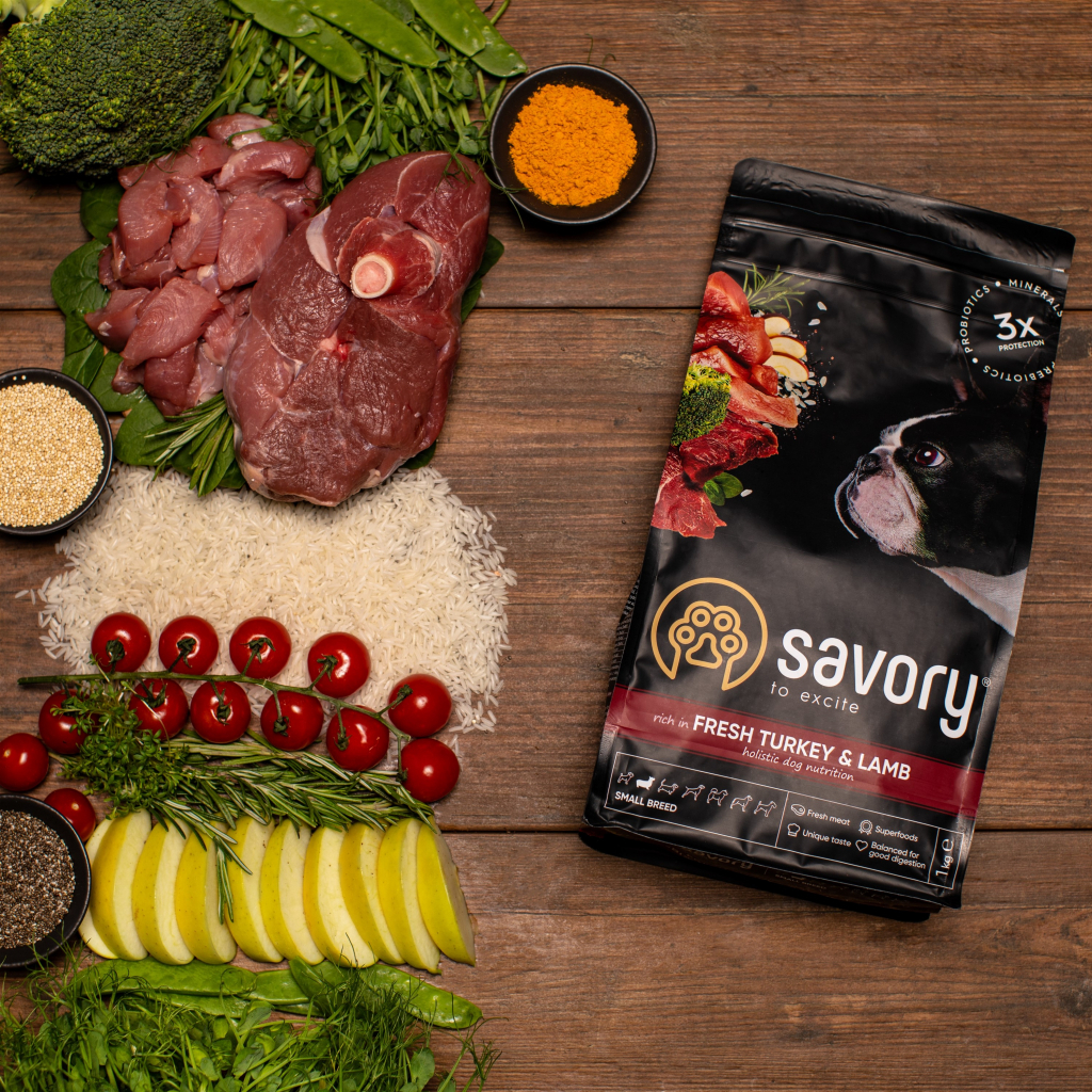 Сухий корм для собак Savory Small Breed rich in Fresh Turkey and Lamb 3 кг (4820232630358) - зображення 6
