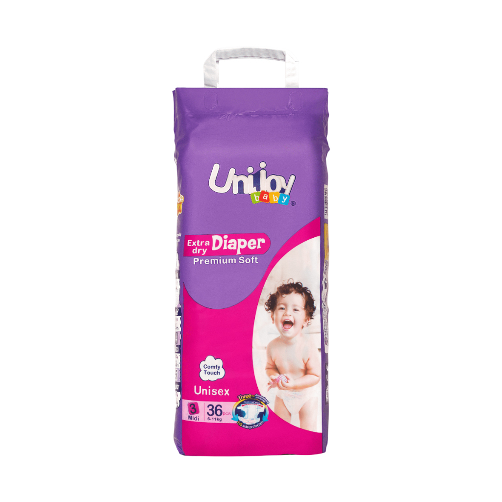 Підгузки Unijoy baby Soft М 3 (6-11 кг) 36 шт (6998526216187) - зображення 1