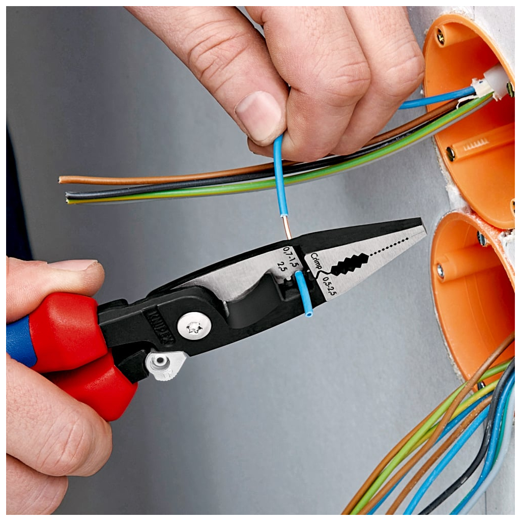 Плоскогубці KNIPEX електромонтажні 200мм (13 91 200) - picture 7