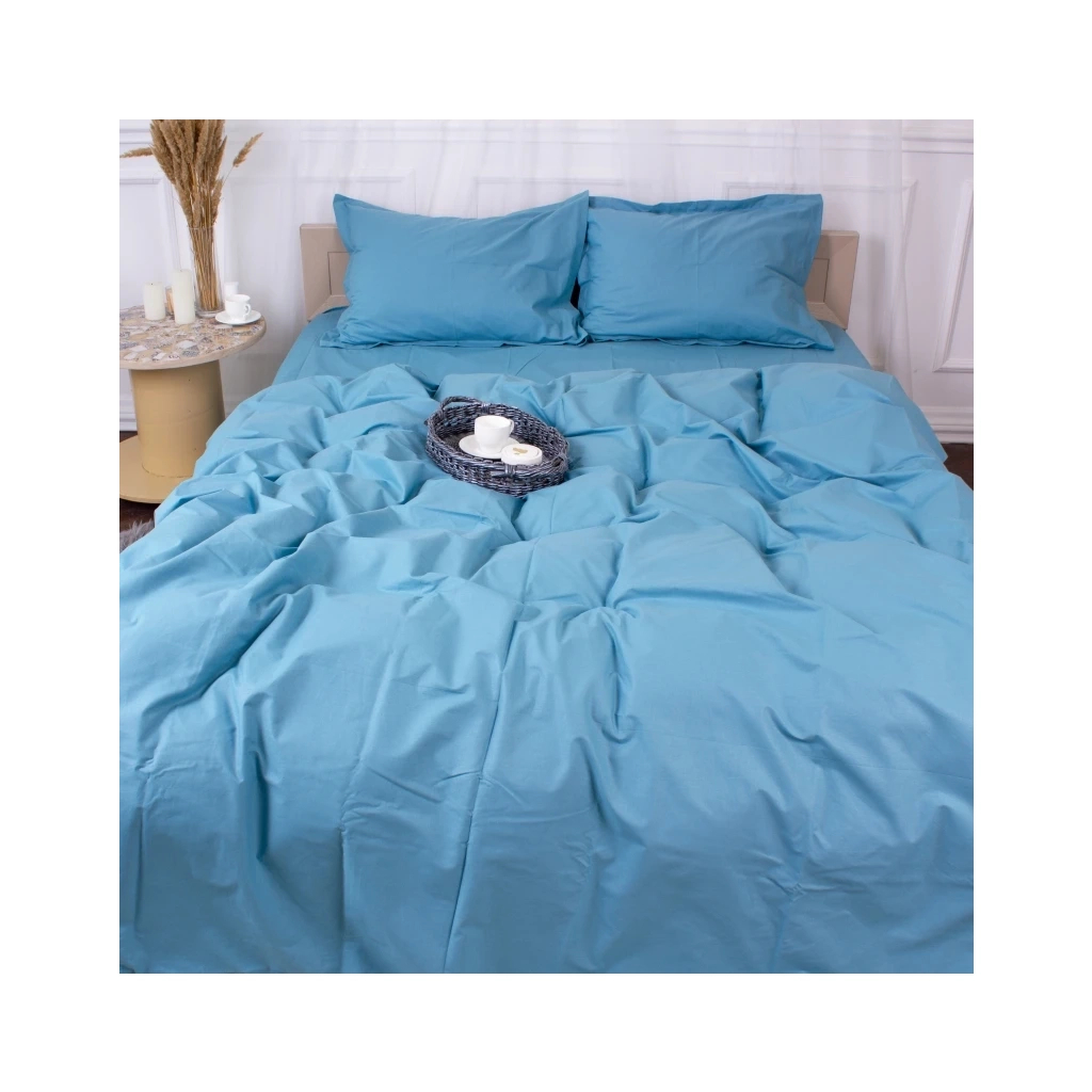 Постільна білизна MirSon Poplin Line 067 Green wave 110x140 (2200006277392) - зображення 1