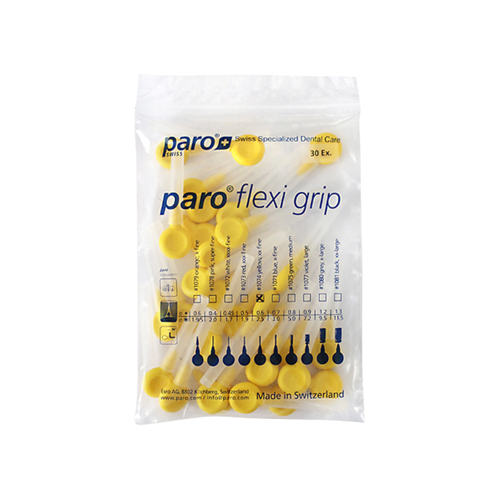 Щітки для міжзубних проміжків Paro Swiss Flexi Grip xx-тонкі Ø 2.5 мм 30 шт. (7610458810745) - зображення 2