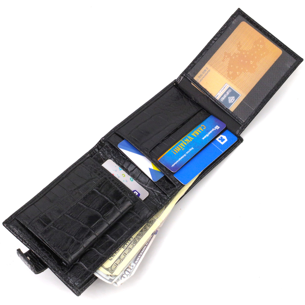 Гаманець Canpellini З натуральної шкіри Чорний (21790) - зображення 7