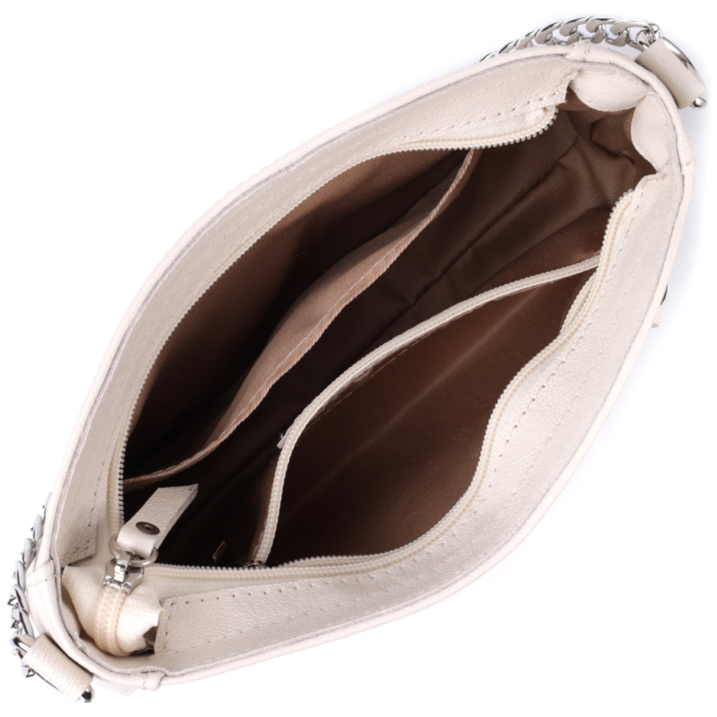 Сумка Shvigel З натуральної шкіри Бежева (22835) - зображення 7