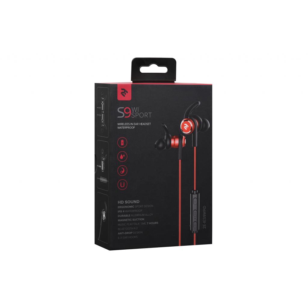 Навушники 2E S9 WiSport Wireless In Ear Headset Waterproof (2E-IES9WRD) - зображення 7