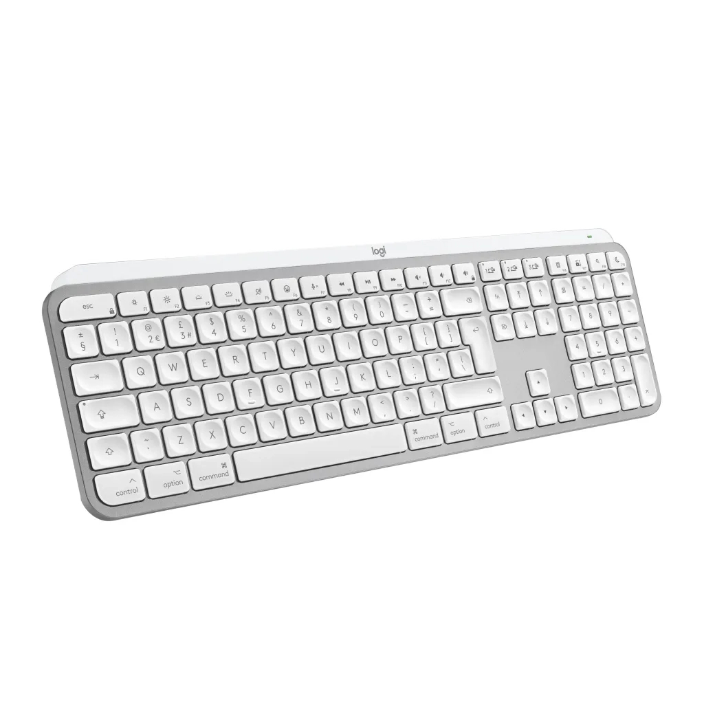 Клавіатура Logitech MX Keys S для MAC Bluetooth/Wireless UA Pale Grey (920-011638) - зображення 2