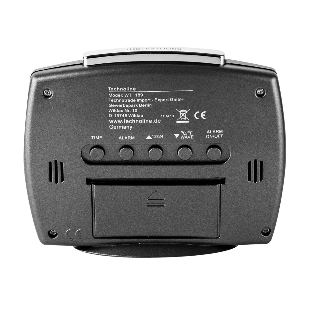 Настільний годинник Technoline WT189 Anthracite (WT189 anthrazit) (DAS301807) - зображення 3