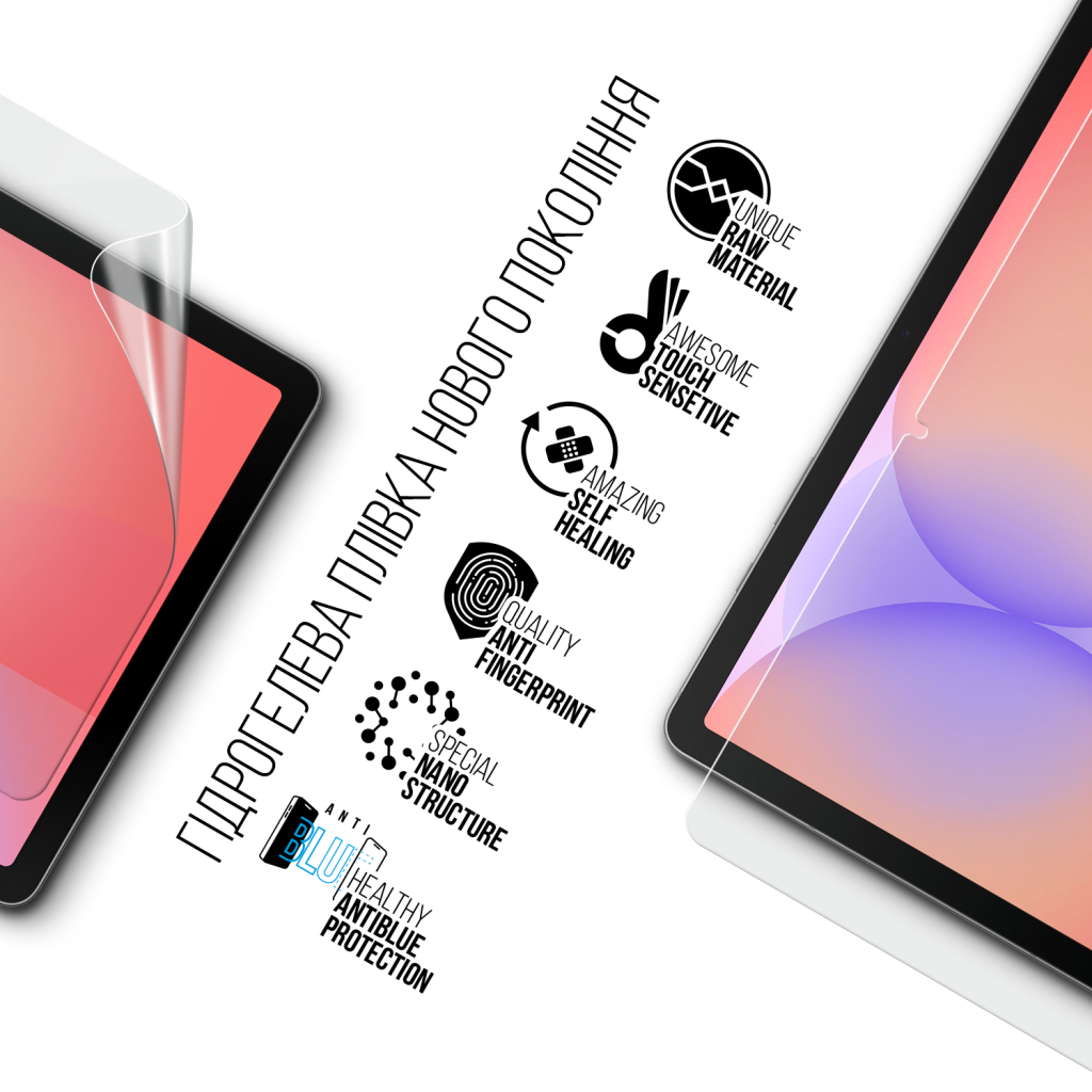 Плівка захисна Armorstandart hydrogel Anti-Blue Samsung Tab S10 Lite (SM-X400/X406) (ARM88552) - picture 2