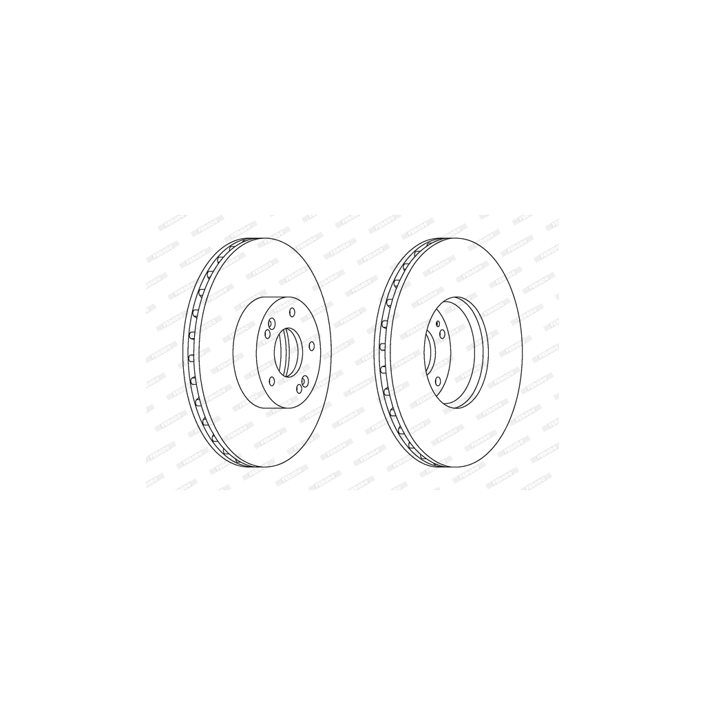 Гальмівний диск FERODO DDF1631C-1 - зображення 1