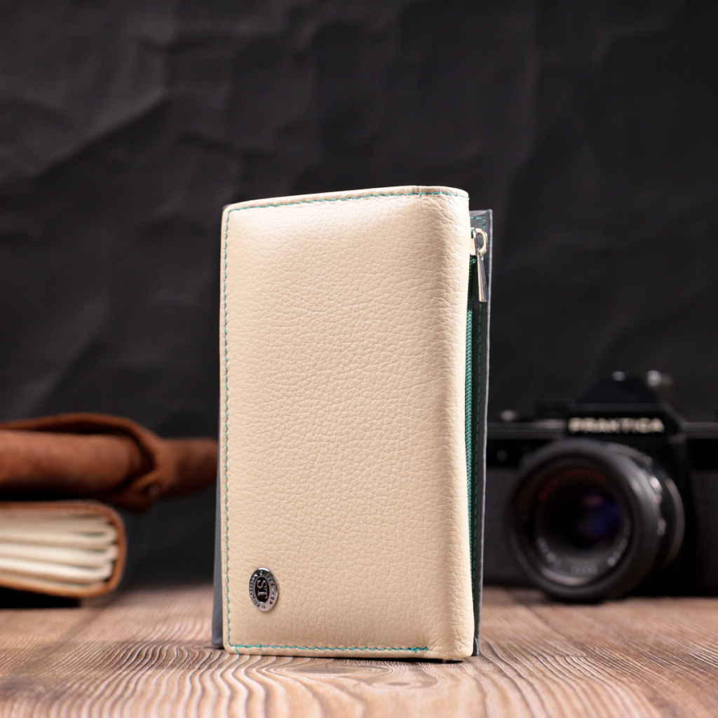 Гаманець ST Leather Шкіряний Різнокольоровий (19446) - зображення 8