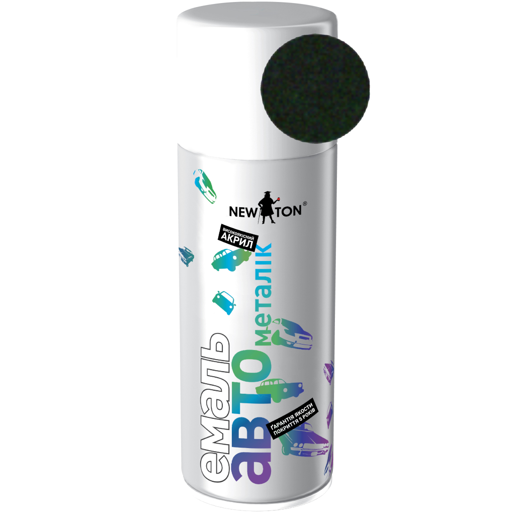 Аерозольна фарба для автомобіля New Ton 385 мет. смарагд 400 мл (000000440) - зображення 1