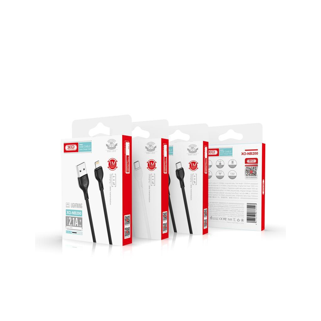 Дата кабель USB 2.0 AM to Micro 5P 1.0m 2.1A white XO (NB200-M-WH) - зображення 2