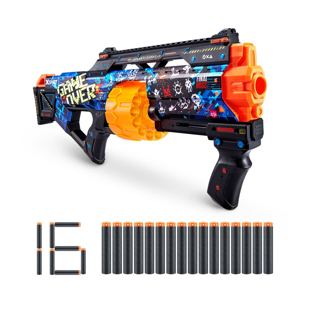 Іграшкова зброя Zuru X-Shot Швидкострільний бластер Skins Last Stand Game Over (16 патронів) (36518A) - зображення 1