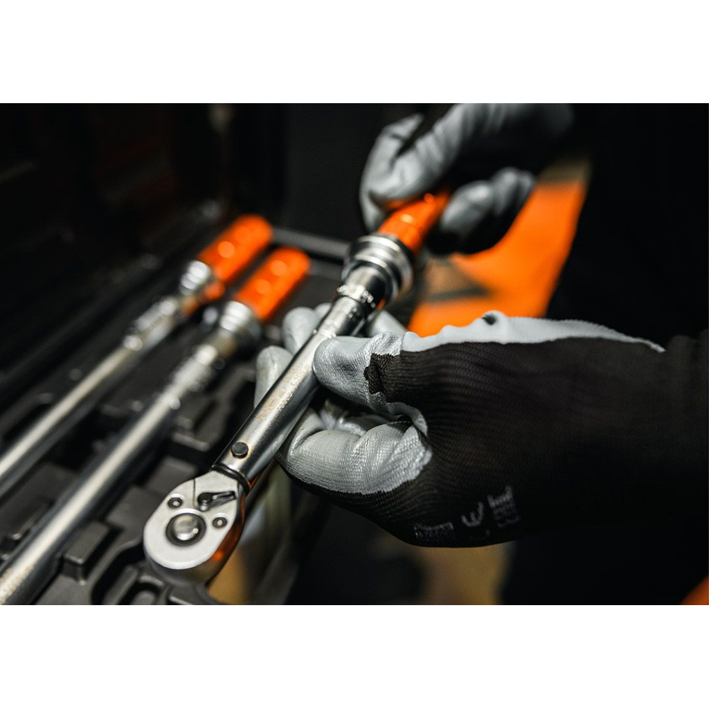 Захисні рукавиці Neo Tools комплект 12шт, поліестер з нітриловим покриттям, р.10, сіро-чорний (97-647-10) - зображення 2