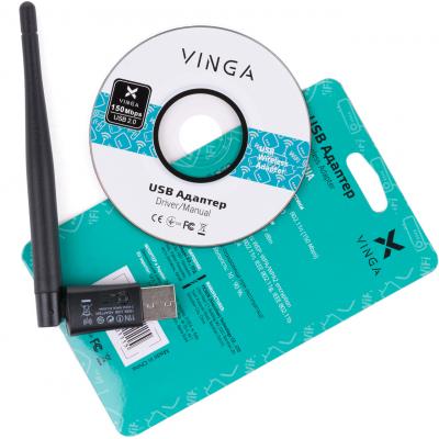 Мережева карта Wi-Fi Vinga WA-N150UA - зображення 2