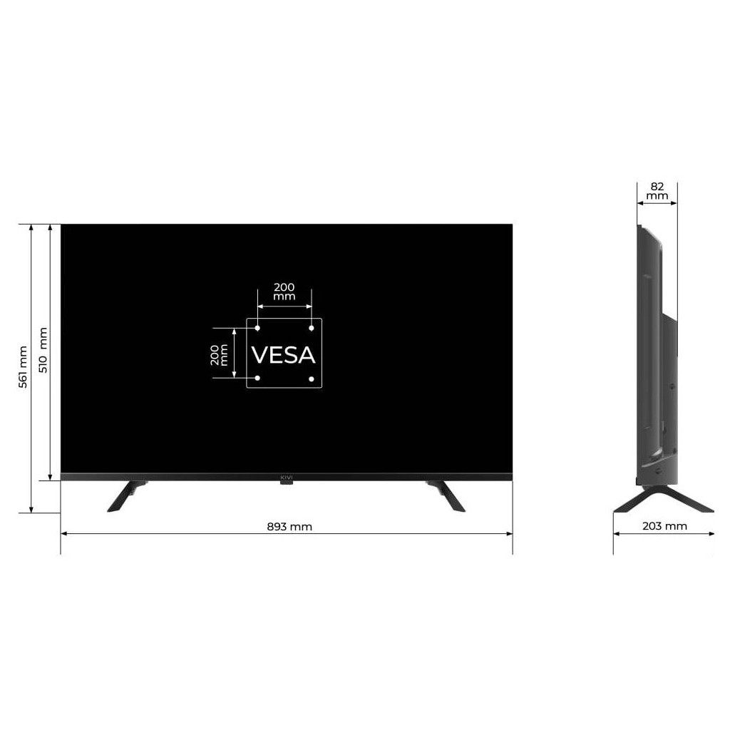 Телевізор Kivi 40F730QB - зображення 8